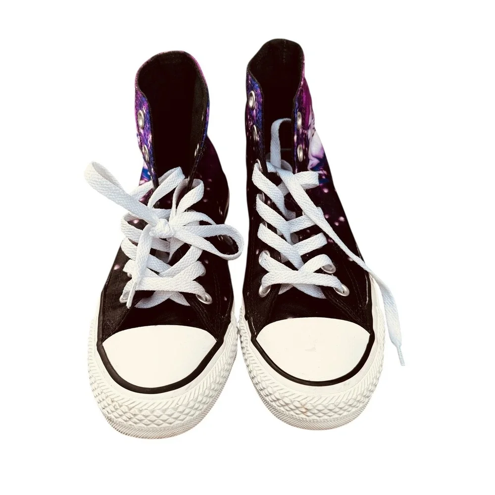 Converse All Star Unicorn High‎ Top Sneakers Purple Black Mens Sz 4 Womens 6
